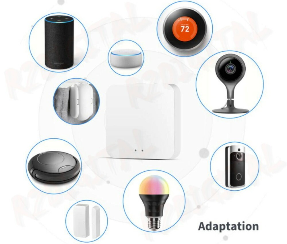 HUB ZIGBEE 3.0 GATEWAY WIRELESS SMART CENTRO CONTROLLO LIFE ALEXA GOOGLE