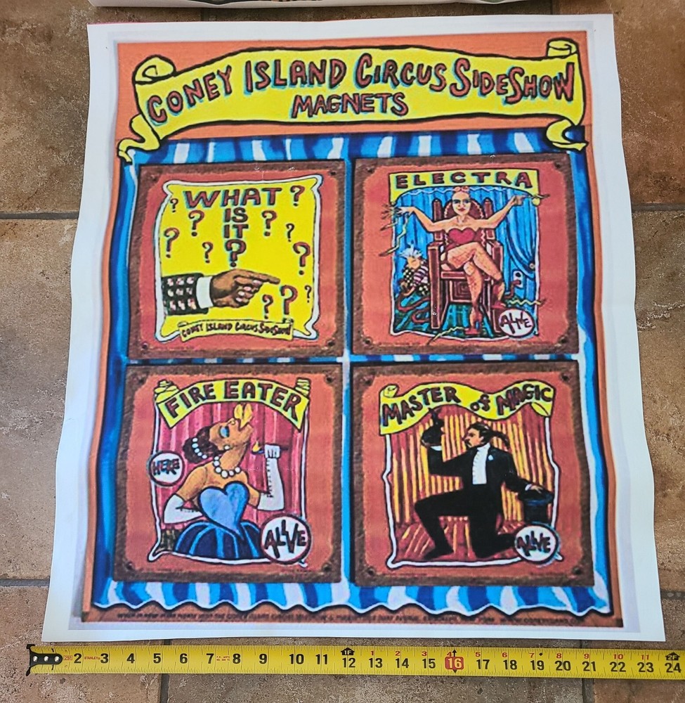 Posters Sideshow Circus Freak Show Carny 7 Total Magic READ