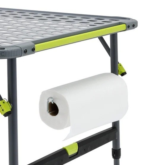 CORE 5ft Prep Cook FlexRail Table Adjustable Outdoor Grill Prep Station Camping