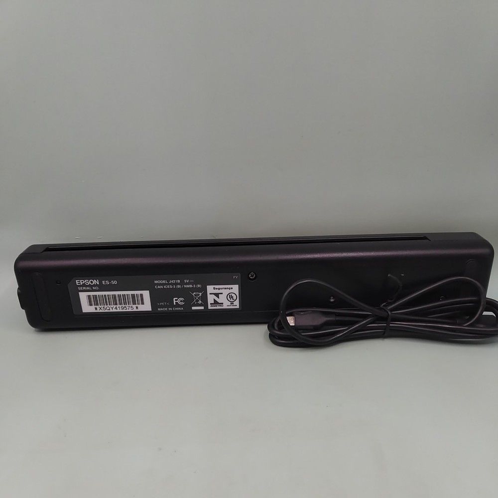 Epson ES-50 WorkForce Portable Document Scanner - Black