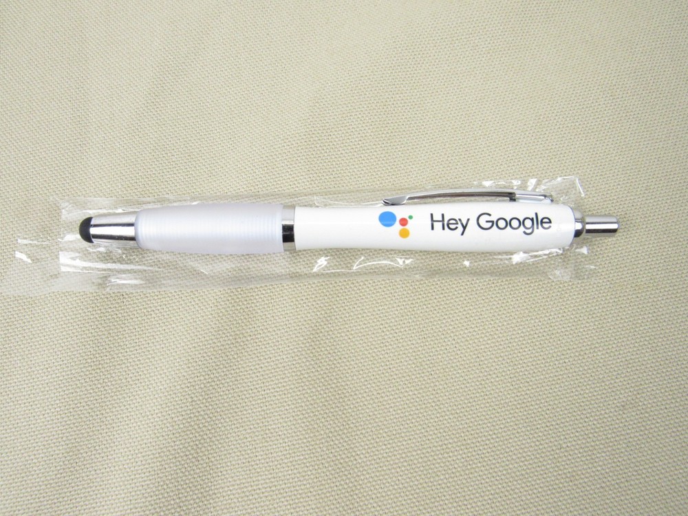 Rare Google Ink Pen with Smart Phone Pointer "Hey Google" Google Assistant NEW