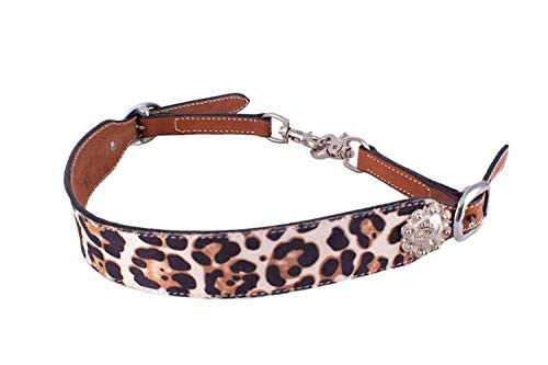 Showman Leather Wither Strap w/ Leopard Design