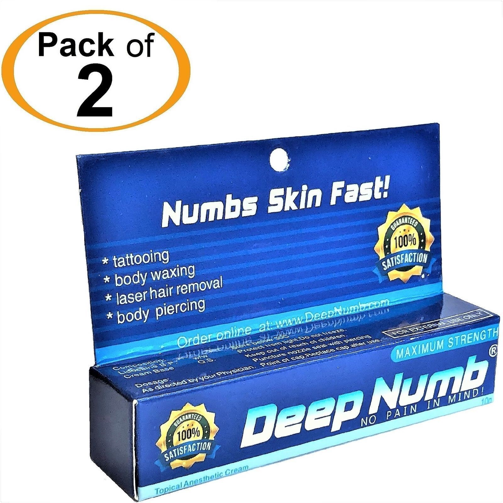 2 x 10g DEEP NUMB Skin Cream