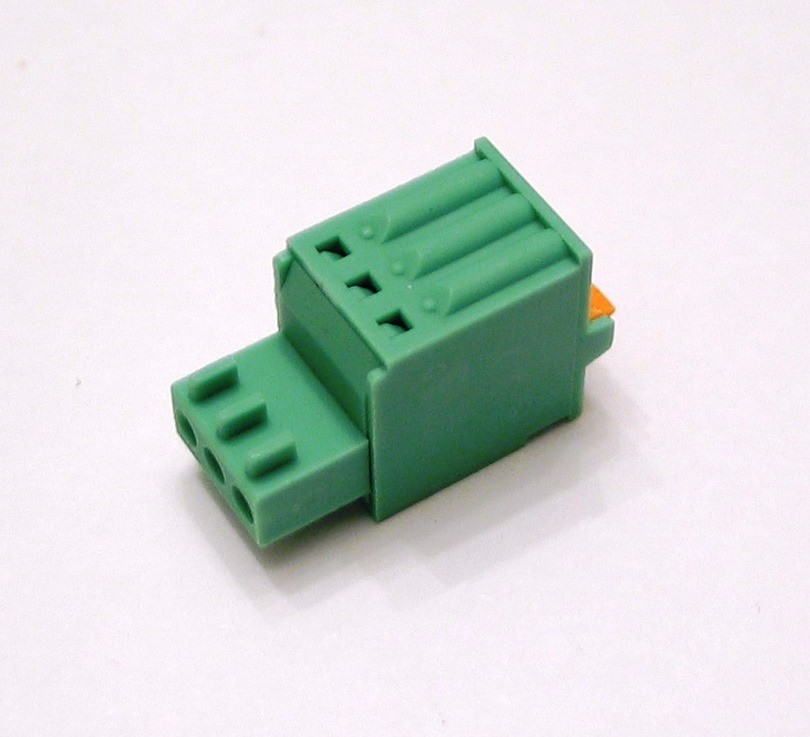 3 Pin - 2.54mm / Pluggable Connector - Spring Terminal Block - Phoenix Plug