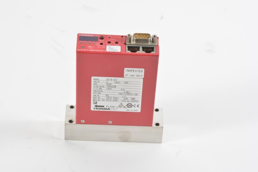 Horiba STEC Criterion D219-SCT CH3F 100sccm Mass Flow Controller