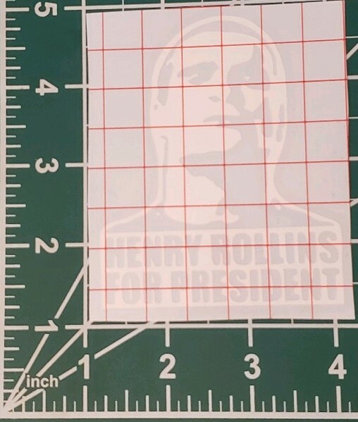 Henry rollins for president vinyl decal