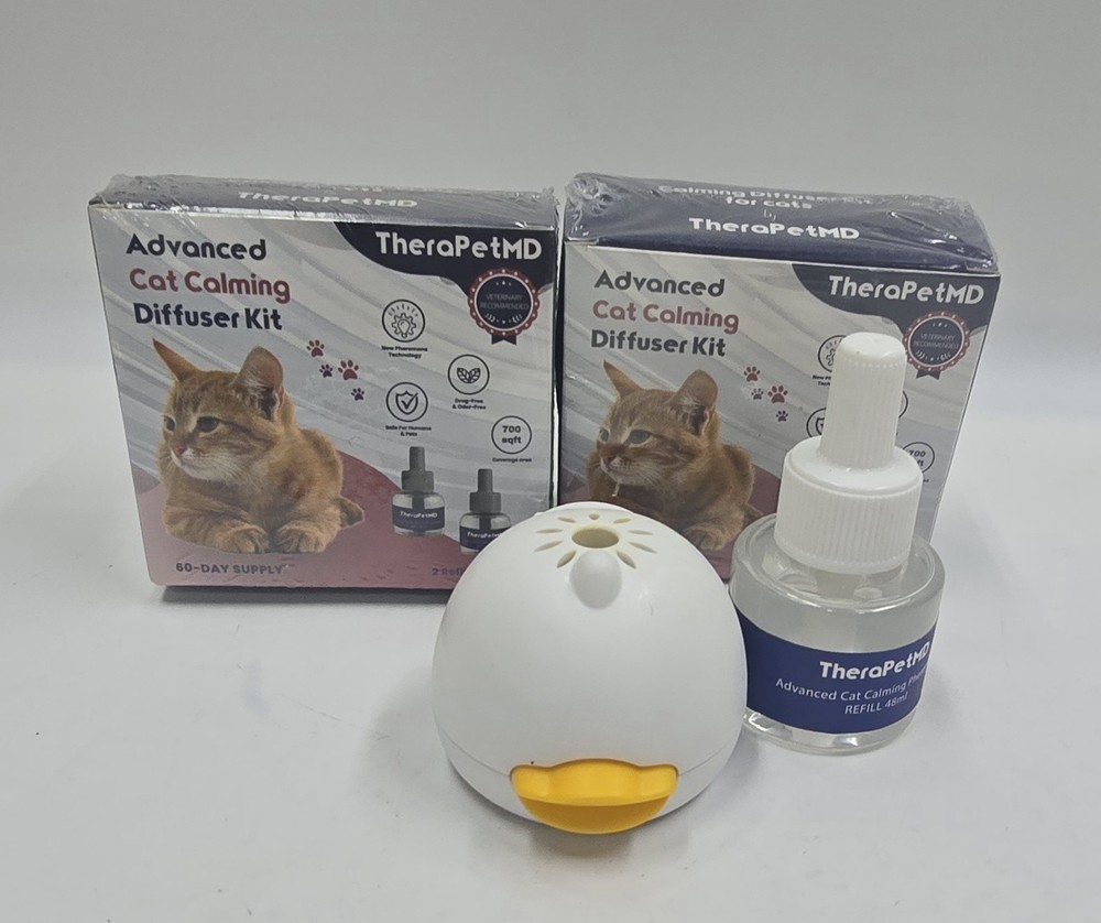 TheraPetMD Advanced Cat Calming Diffuser Kit Pheromone Plug-In 48ml Refill