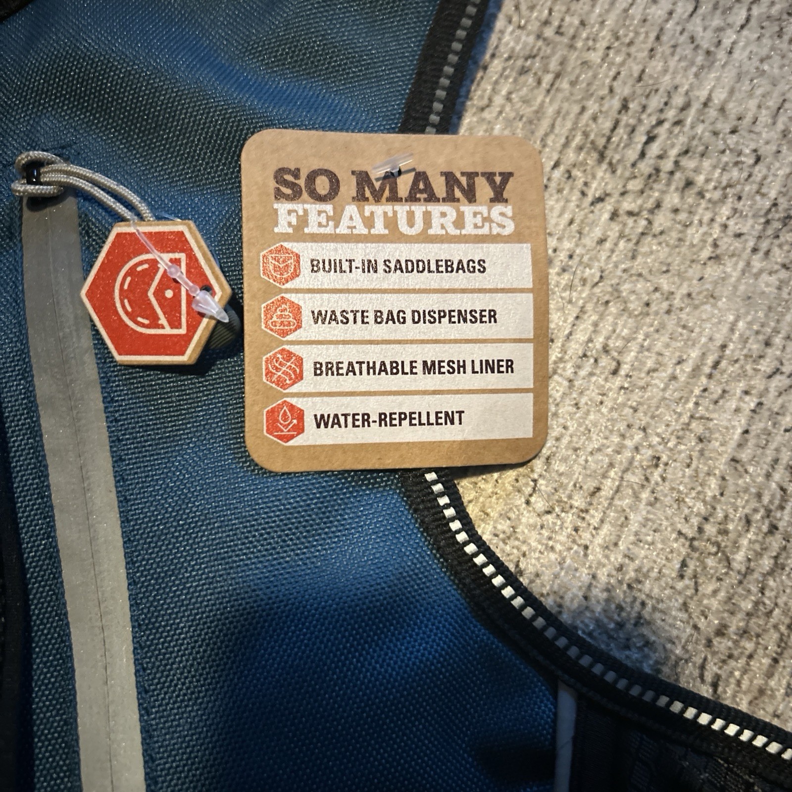 Arcadia Trail Quick-Dry Dog Reflective Adjustable Backpack Harness S,XL,XXL NWT