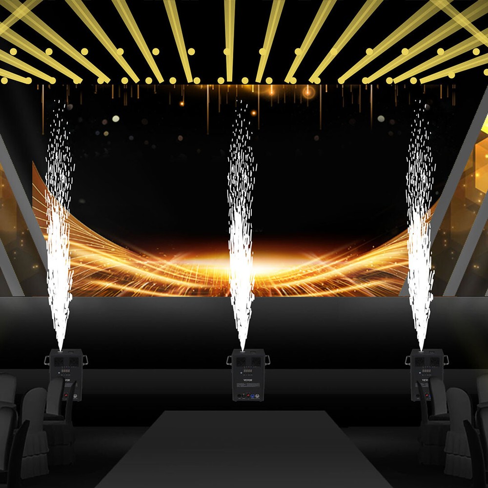 4PCS Cold Spark Machine 700W DMX Stage Firework Machine Wedding W/Flight Case US