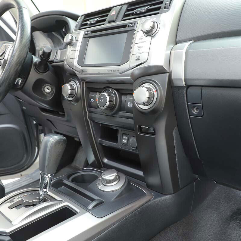 11x Matte Black Interior Set Dash Steering Cover Trims Kit for 4Runner 2010-2019