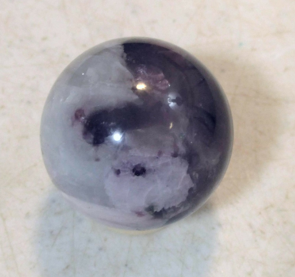 Fluorescent African Kunzite 29mm Sphere for Collection 4929