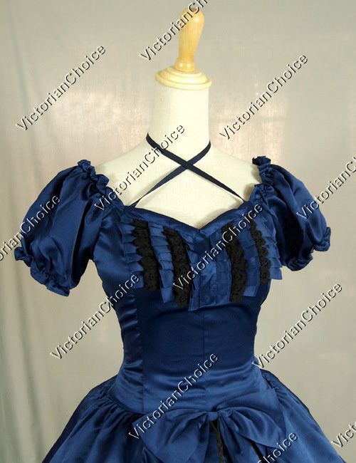 Victorian Belle Scarlett O'Hara Dress Fairytale Bridesmaid Gown Historical 206