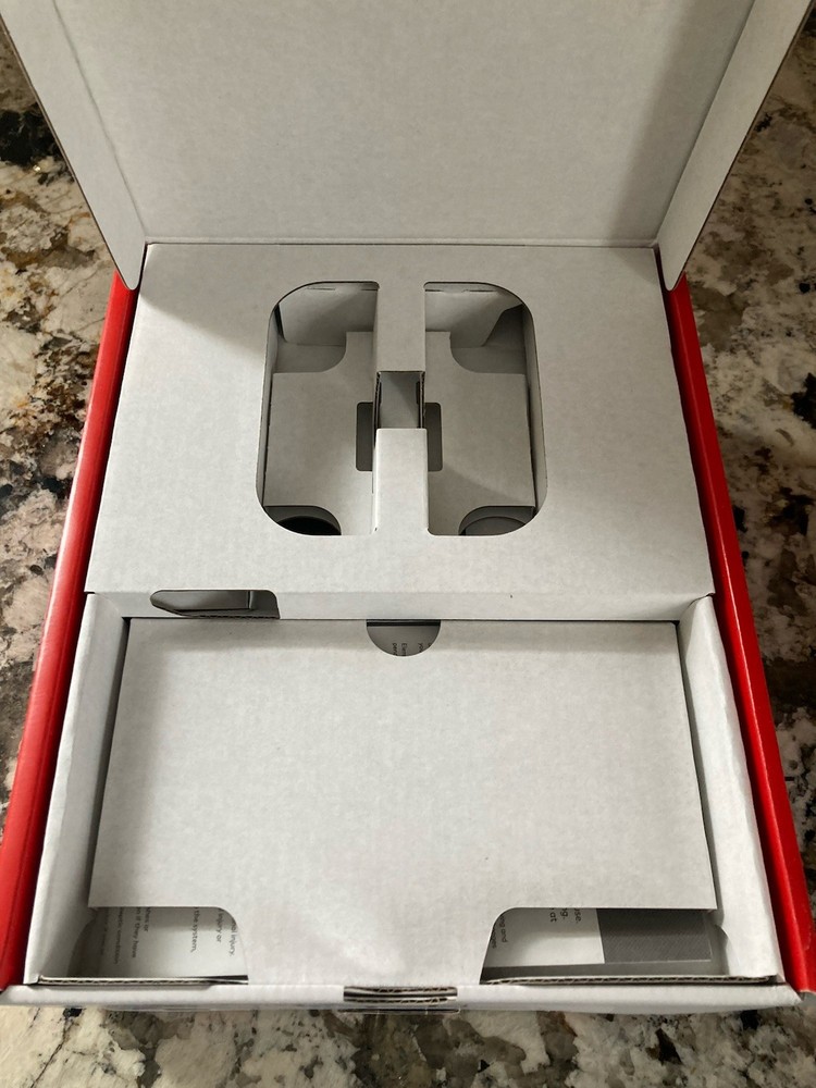 Nintendo Switch WHITE OLED EMPTY BOX w/ Cardboard Insert Tray Owners Manual US