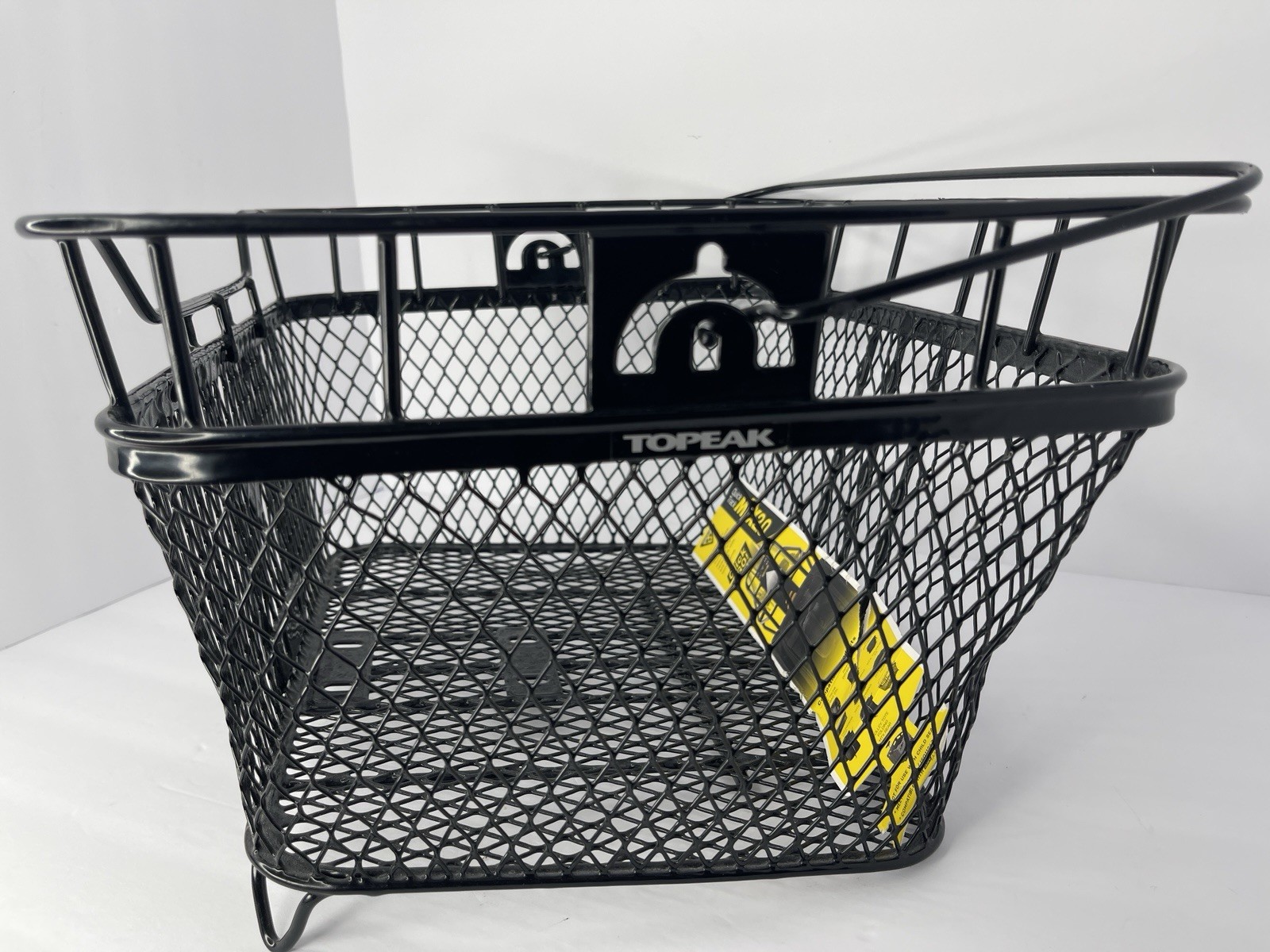 Topeak MTX Rear Bike Basket - Heavy-Duty Steel Welded Wire Rack w/ QuickTrack