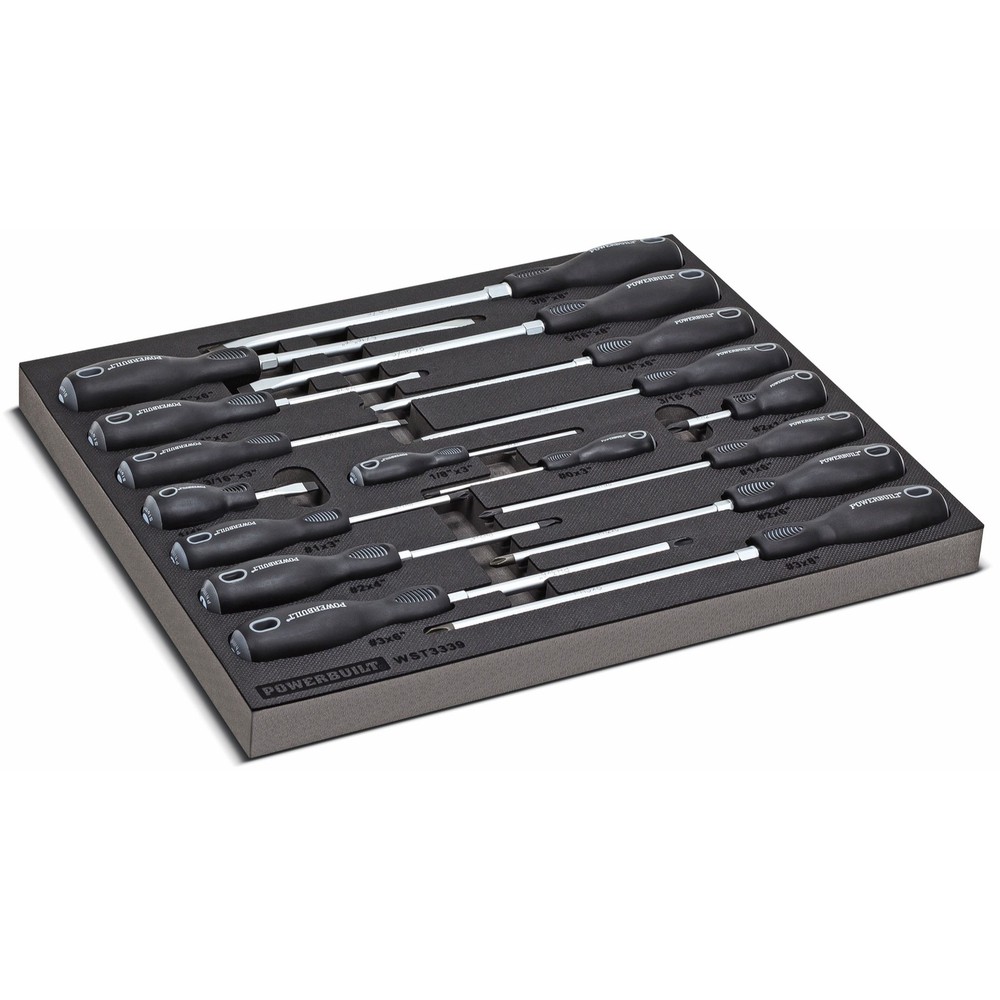 Powerbuilt 17 Piece Pro Tech Double Injection Screwdriver Set - 949018