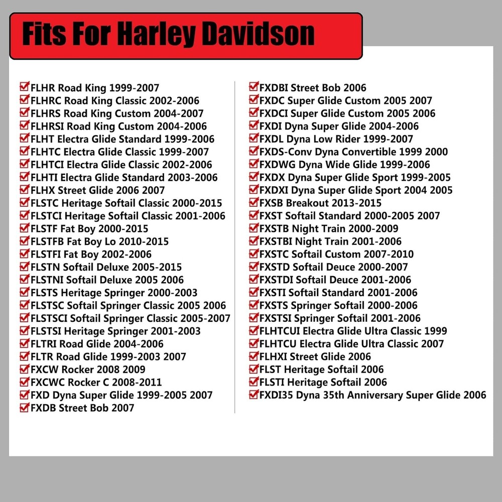 1* Air Cleaner Element Filter For Harley Fatboy Electra Glide Dyna Replacement