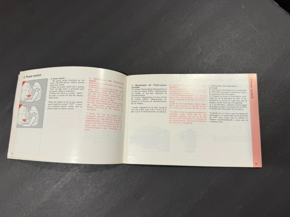 Konica TC-X Camera Instruction Manual