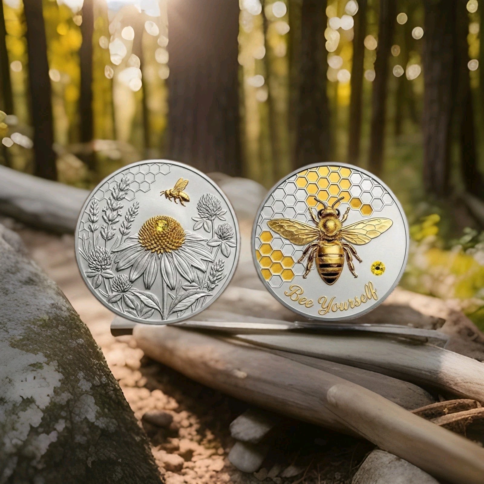 1oz ADVP .999 Fine Copper Core 2026 Bee Yourself Silver & Gold Gilded PRESALE