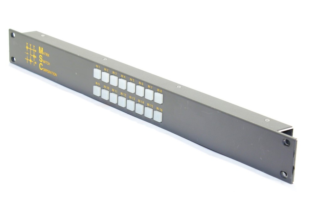 AS-IS Matrix Switch Corporation 16 Button Control Panel Rack Mountable
