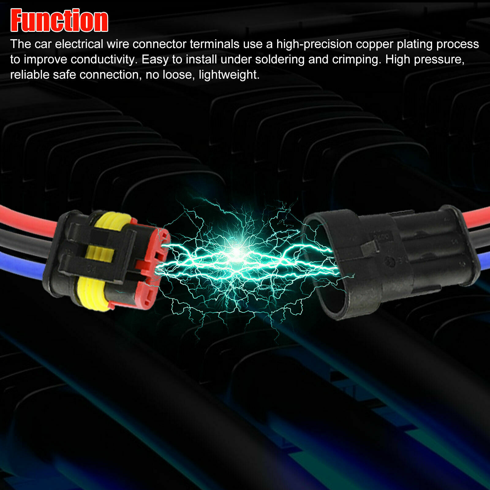 708Pcs 1-6 Pin Car Automotive Waterproof Electrical Wire Connector Plug Kit Set