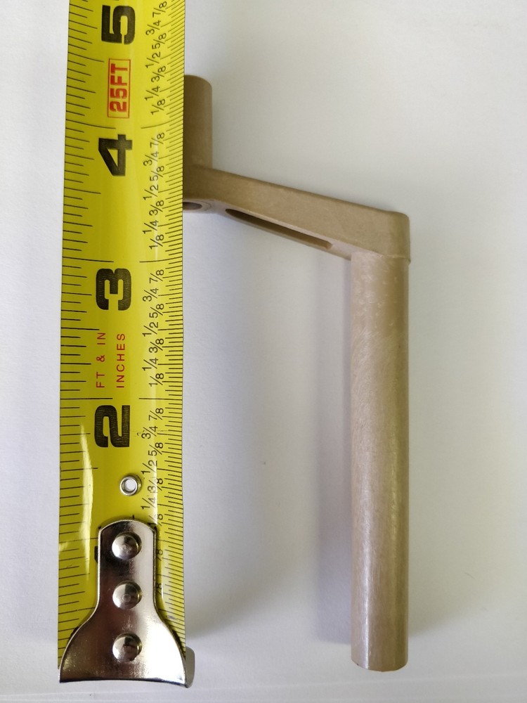 Beige Window Handle 3 3/16" in Plastic Tan