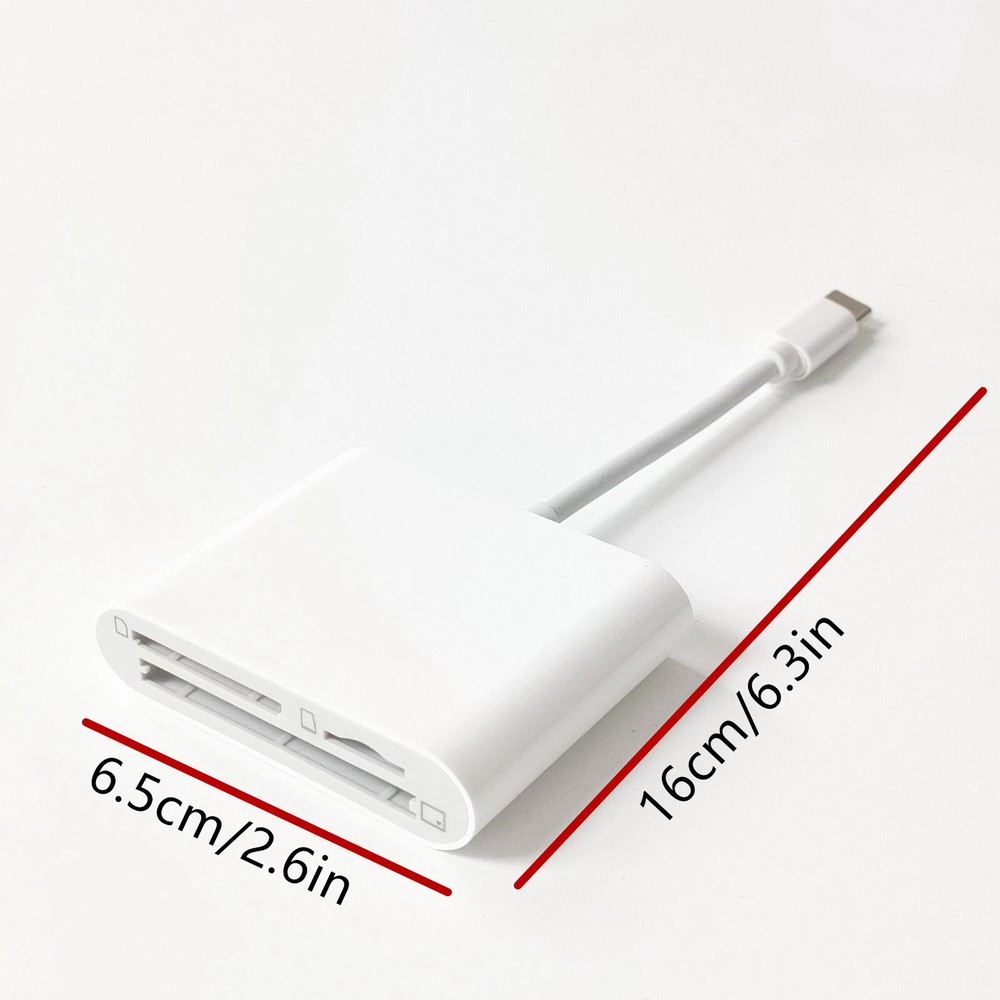 USB C to CF SD TF Card Adapter Reader for Smartphone Tablet Laptop Computer
