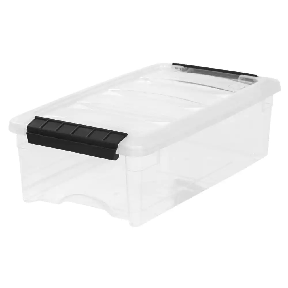 5 Qt./1.25 Gal. Plastic Storage Box with Latching Lid, Clear