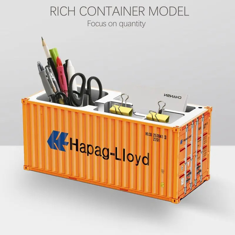 Miniature Realistic Shipping Container Model Simple Multifunctional Office Deskt