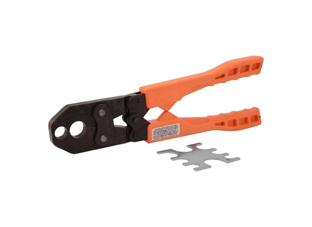 SharkBite 23251 Crimp Ring Tool, Dual Head Crimping Plug, Orange Handle