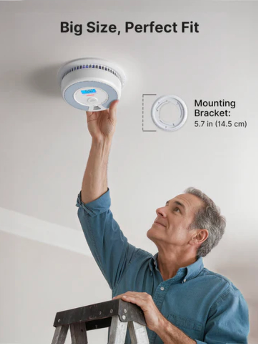 X-Sense SC07-W Wireless Interlinked Combo Smoke & Carbon Monoxide Alarm - 3-Pack