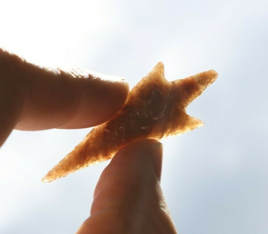SAHARA NEOLITHIC TRANSLUCENT ROOTBEER AGATE POINT