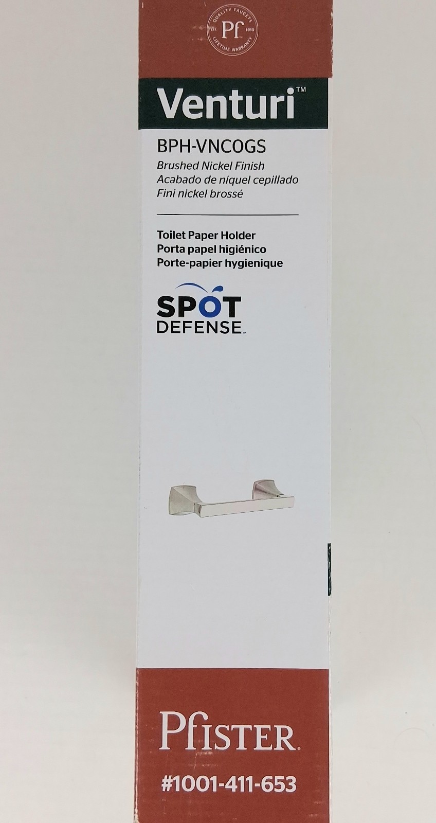 PFister Venturi Brushed Nickel Toilet Paper Holder BPH-VNCOGS Free Shipping