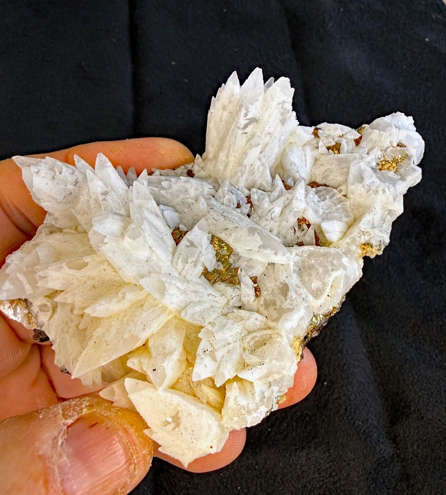 Conversation Crystals - Calcite w/ Marcasite