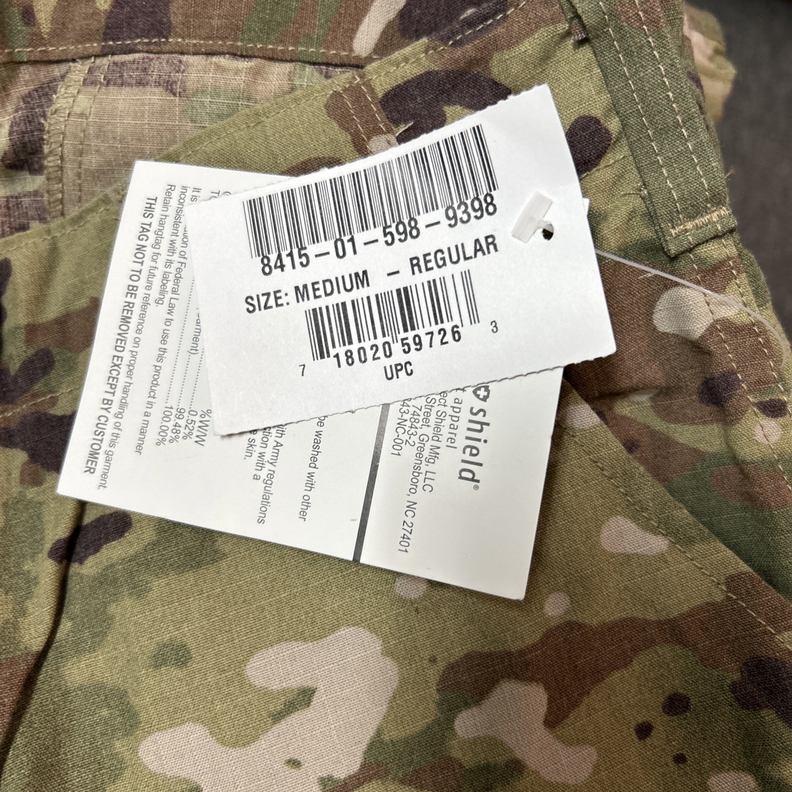 USGI OCP Multicam FRACU Flame Resistant Combat Trousers Medium Regular NWT
