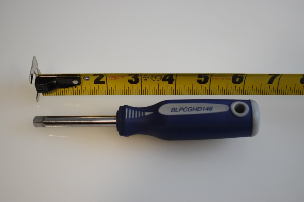 Blue Point Tools BLPCGHD146 1/4" Drive Spinner Nut Driver Blue Soft Grip Handle