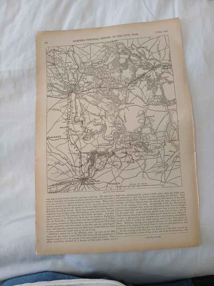 1862 civil war Richmond map