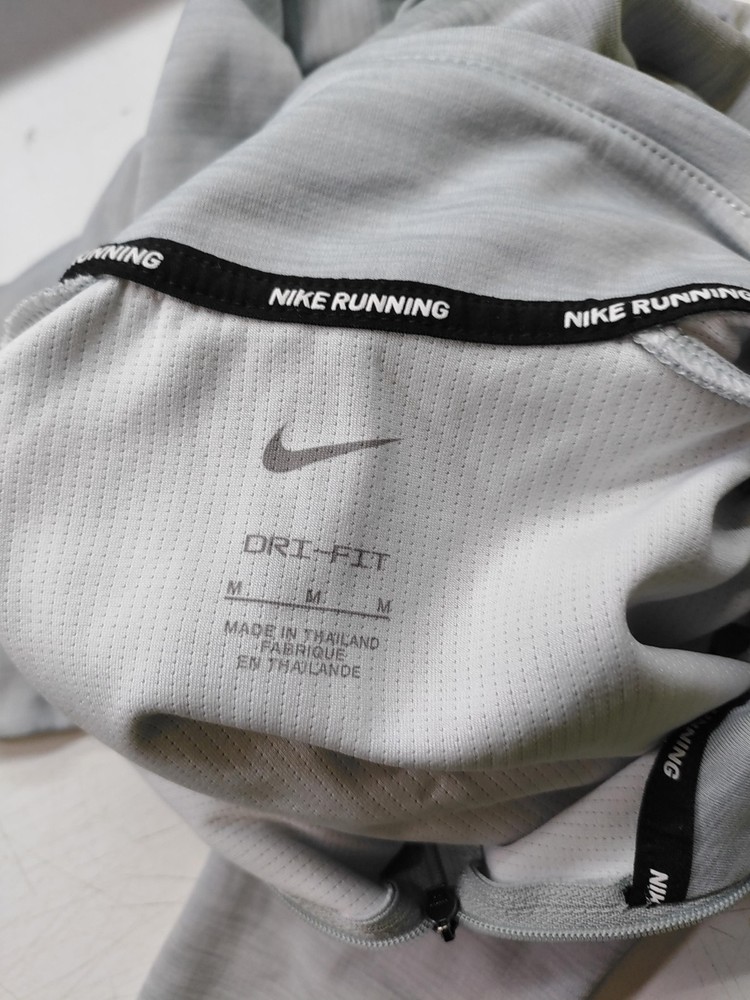Nike Men's Loungewear M Grey 100% Polyester Mock Neck Basic