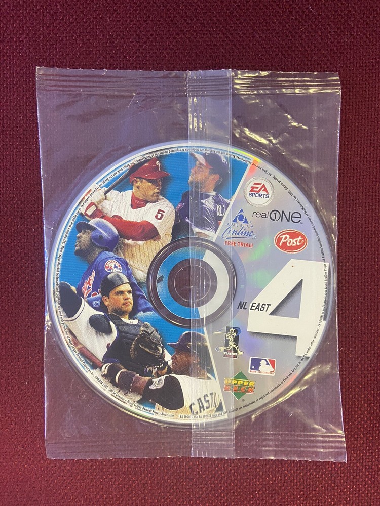 2003 Post Cereal MLB Baseball NL East Upper Deck Virtual Cards & Game Disc 4