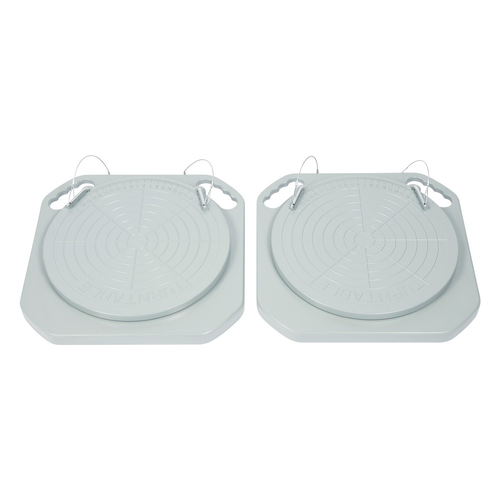 2pcs 3Ton Front End Wheel Alignment Turntable Plate 360° Rotating Plate Table