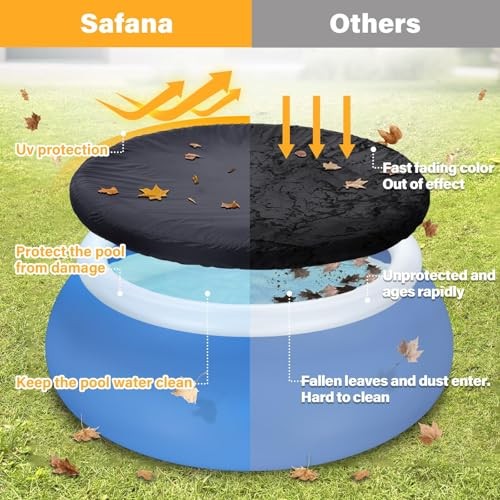 Pool Covers for 8ft Inflatable Easy Set Pool [ Cover Diameter: 7.2ft ] Round