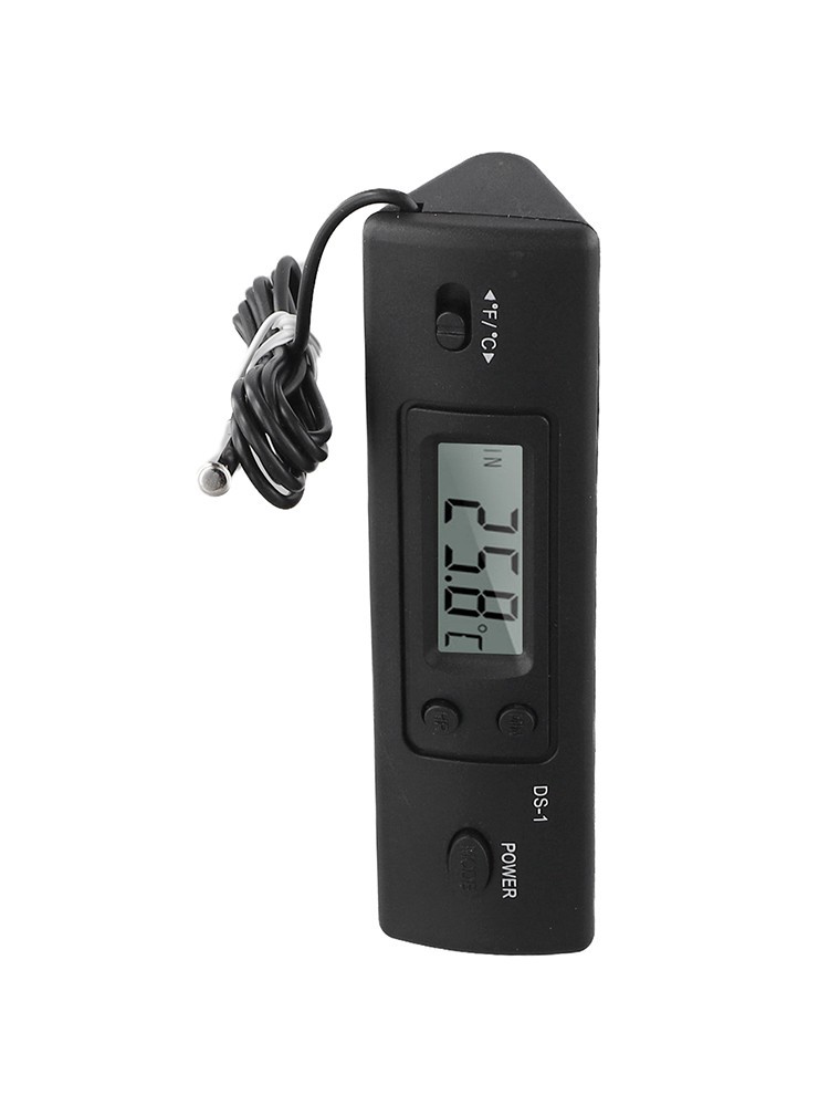 Car Thermometer LCD Screen Digital Clock Multi Function Temperature Display