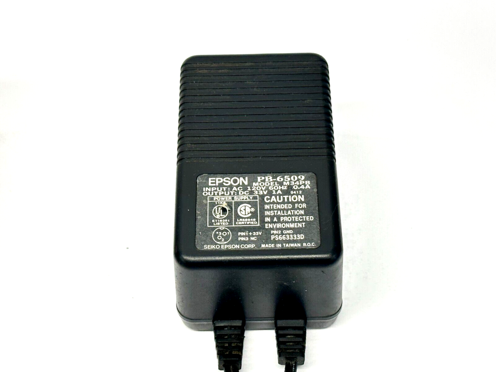 Epson TM-300PD Parallel Receipt Printer M51PD w/ PB-6509 Power Supply