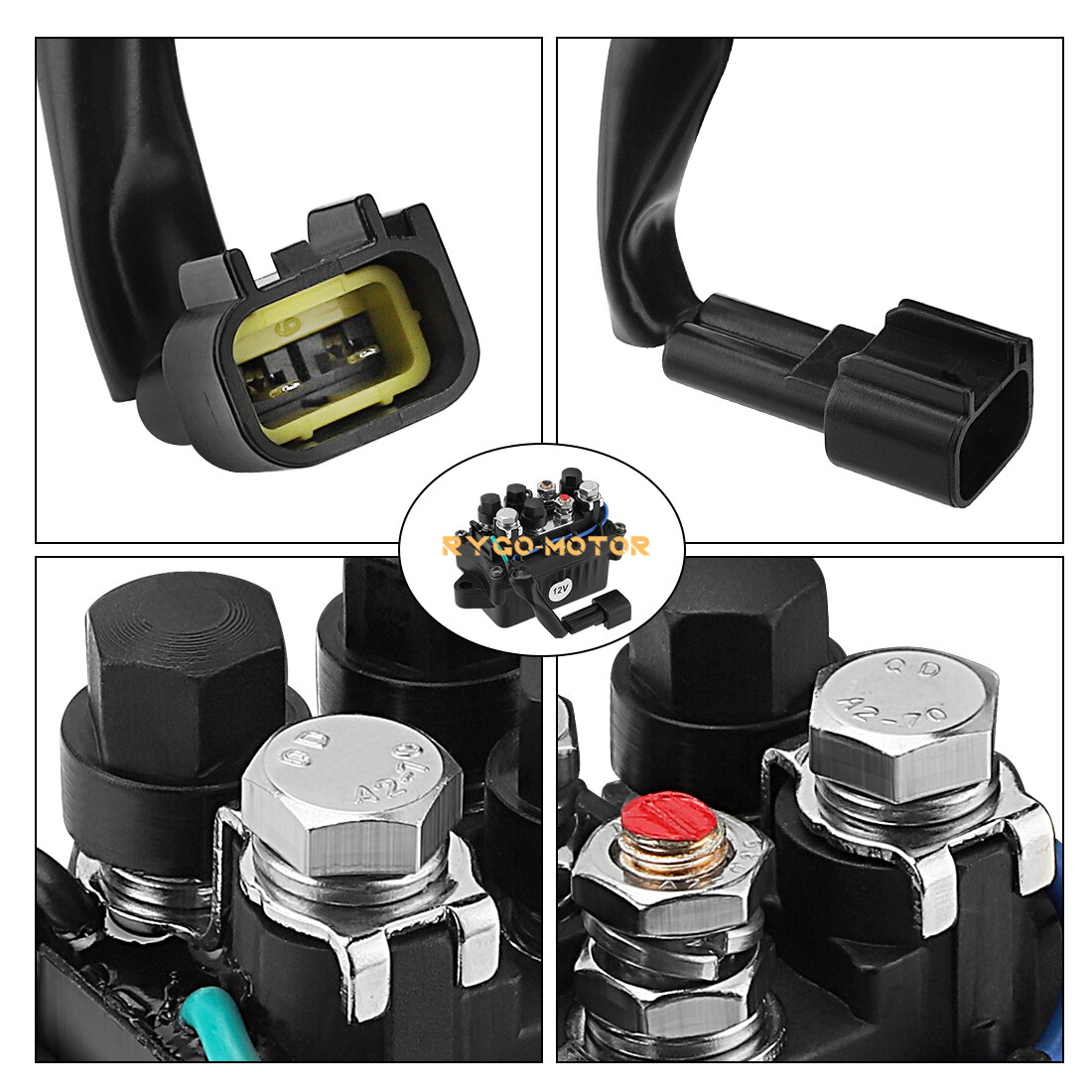 Engine Trim Relay Solenoid Box replaces for Yamaha 63P-81950-00-00, 63P819500000