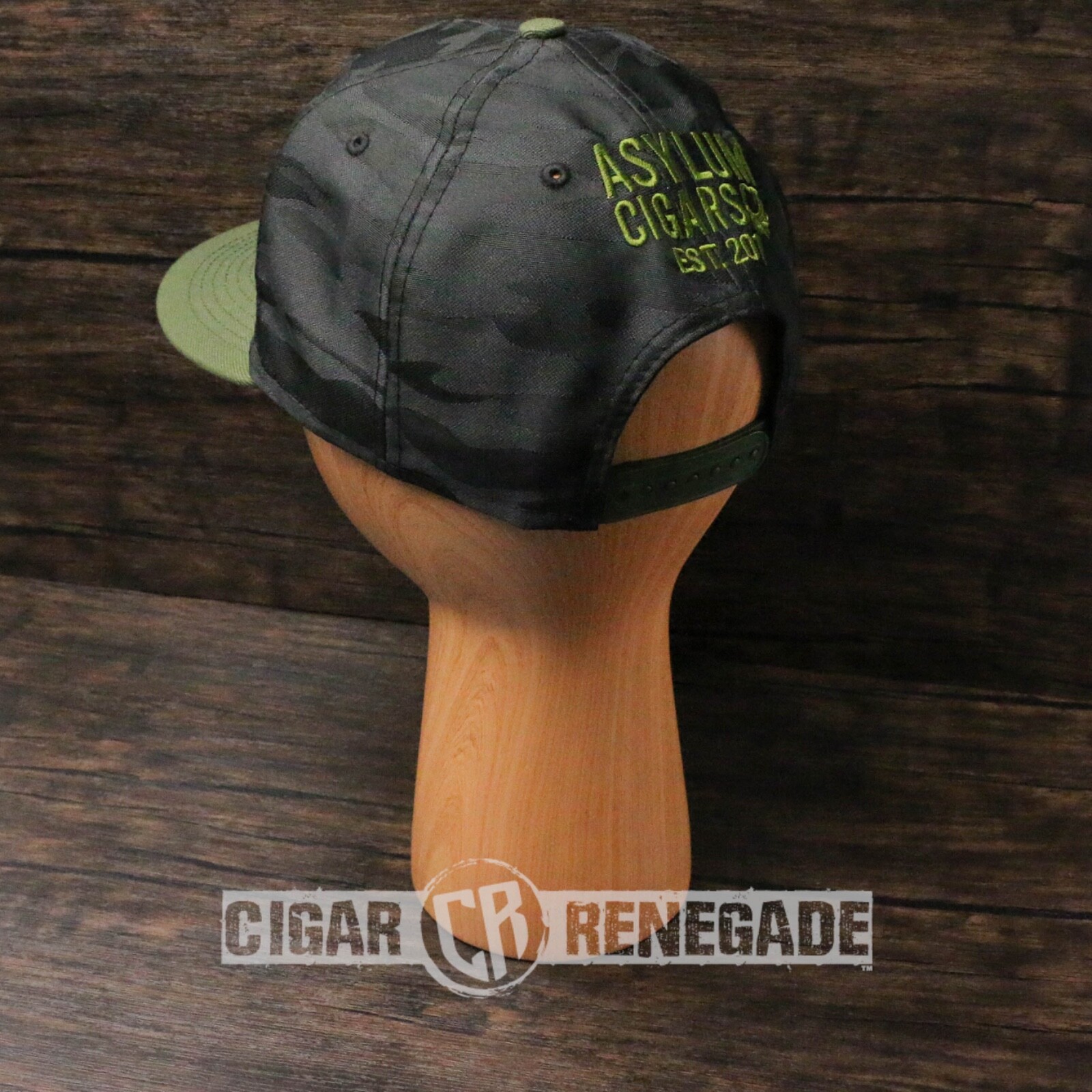 Asylum 13 Cigar Embroidered Adjustable Cap Hat – Camo