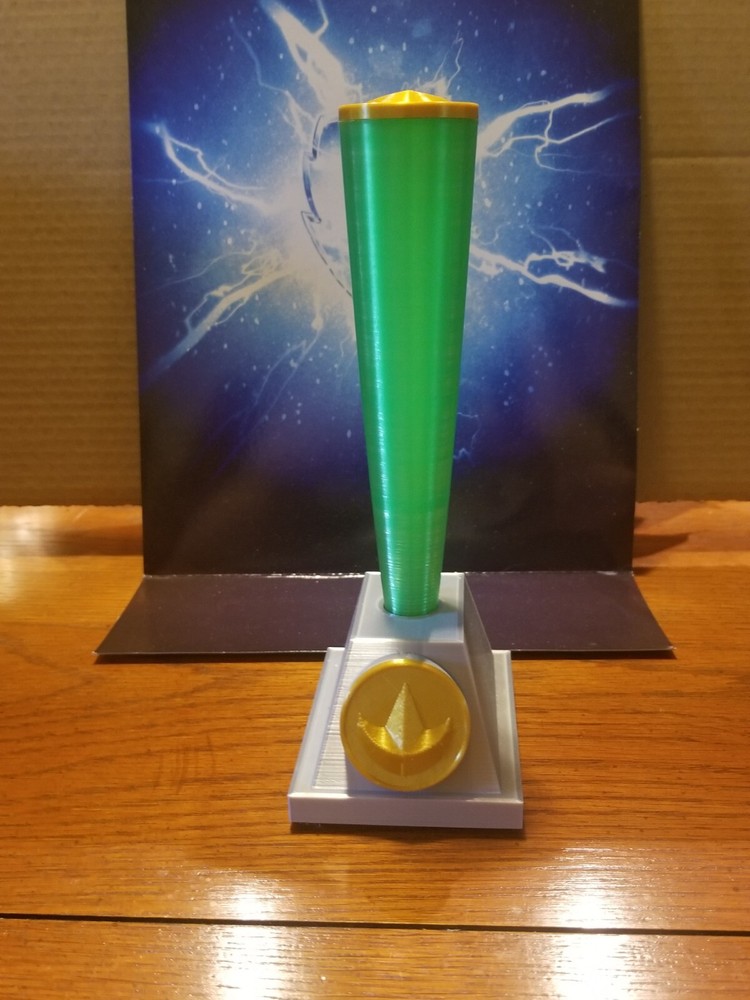 Mighty Morphin Power Rangers Custom Translucent Green Power Crystal Display Prop