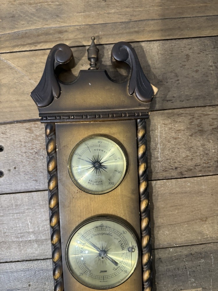 Vintage Jason Wall Weather Station Barometer