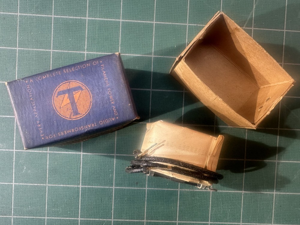 NOS Thordarson T-20C51 Choke w/ original operating data sheet