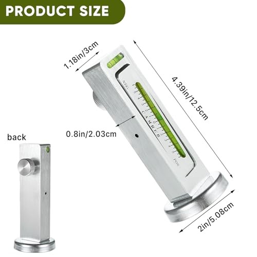 Adjustable Magnetic Gauge Tool, Camber Castor Strut Wheel Alignment Silver