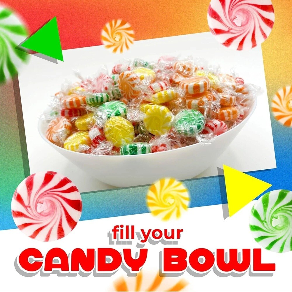 Starlight Assorted Fruit Flavored Mints, Bulk & Delicious Hard Candy (5 Pounds)