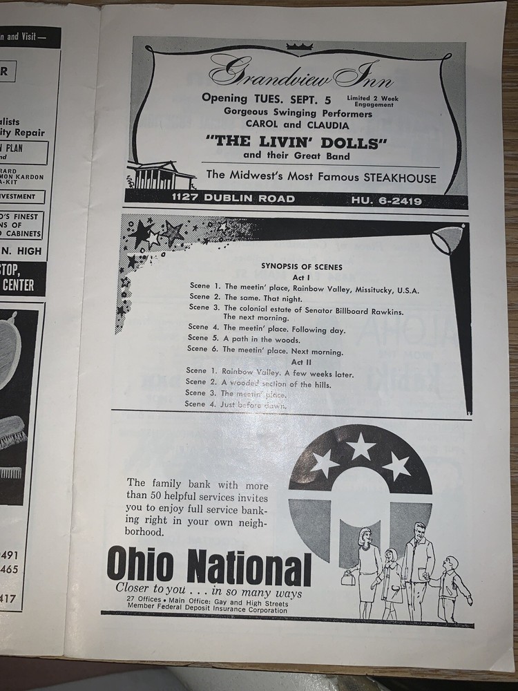 Kenly Players “Finion’s Rainbow” Barbara Eden Program